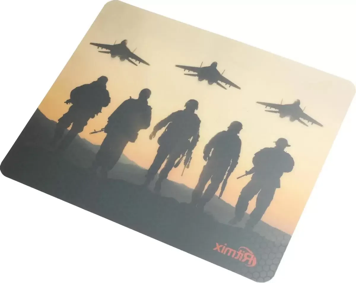 Коврик для мыши Ritmix MPD-020 Action, 220 x 180 x 3mm, рисунок, прилипающая к поверхности стола основа.ПВХ, клейкая основа, прозрачная защитная пленк