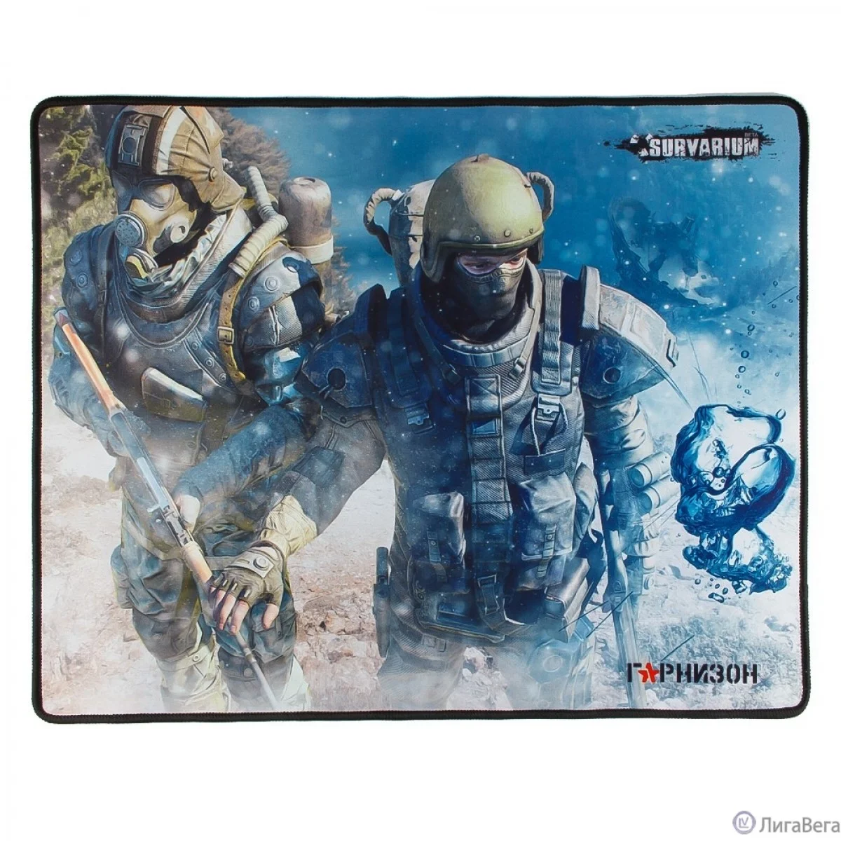 Коврик для мыши Гарнизон GMP-100, игровой, дизайн-игра Survarium, ткань/резина, размеры 200 x 250 x 3 мм