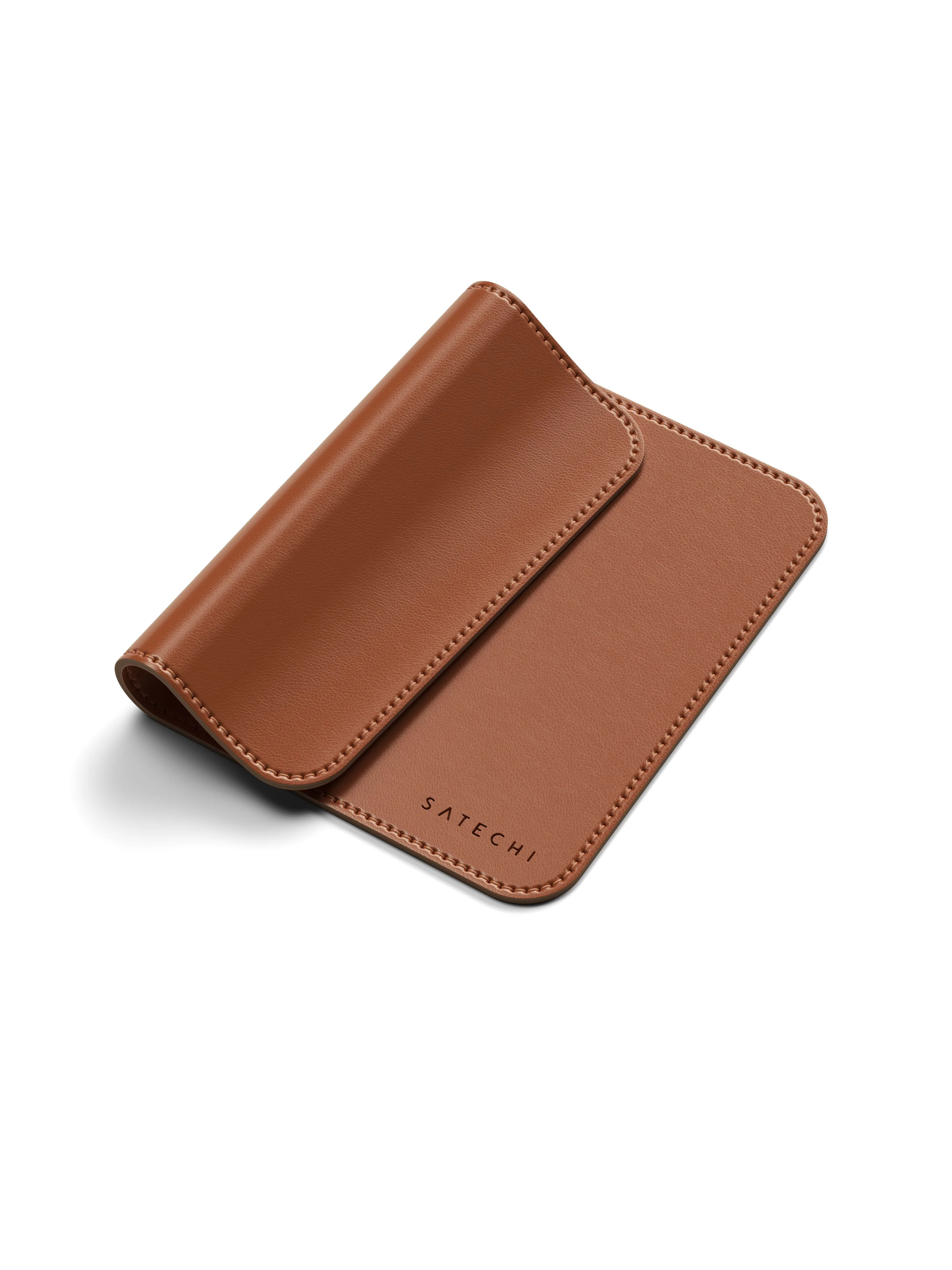 Коврик для мыши из веганской кожи Satechi Vegan-Leather Premium Desk Mat, коричневый