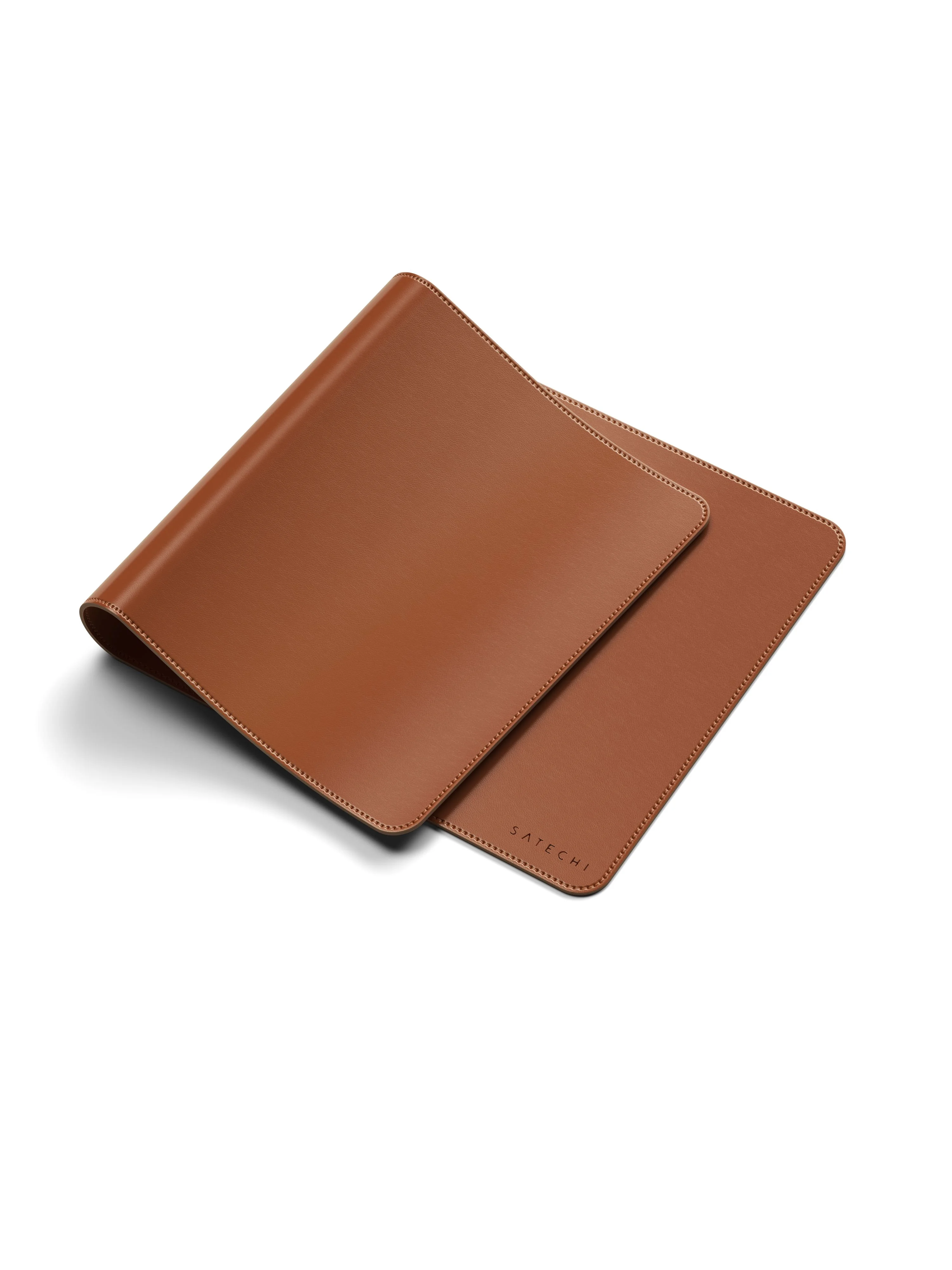 Коврик для мыши из веганской кожи Satechi Vegan-Leather Premium Desk Mat, коричневый