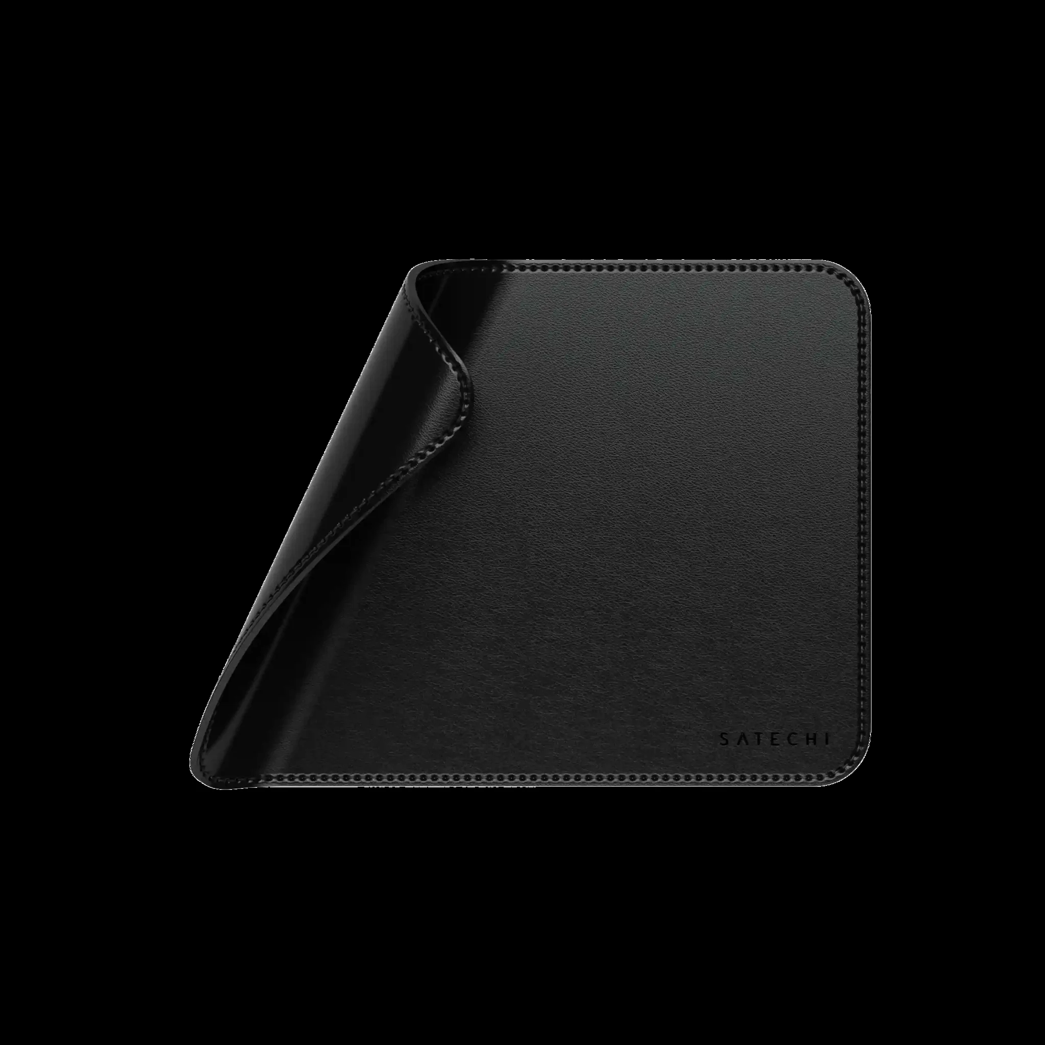 Коврик для мыши из веганской кожи Satechi Vegan-Leather Premium Desk Mat, черный