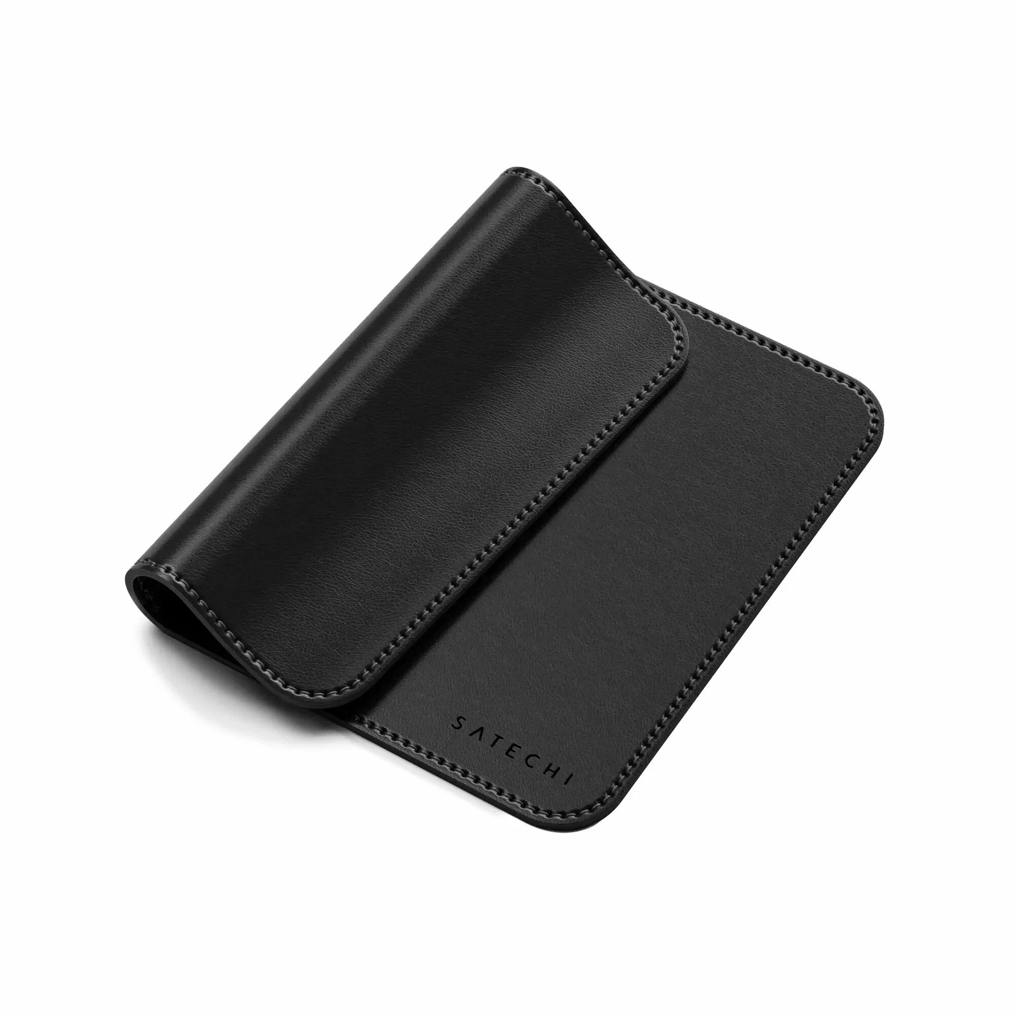Коврик для мыши из веганской кожи Satechi Vegan-Leather Premium Desk Mat, черный