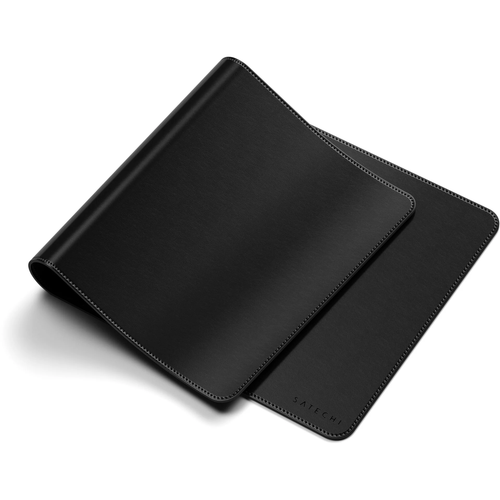 Коврик для мыши из веганской кожи Satechi Vegan-Leather Premium Desk Mat, черный