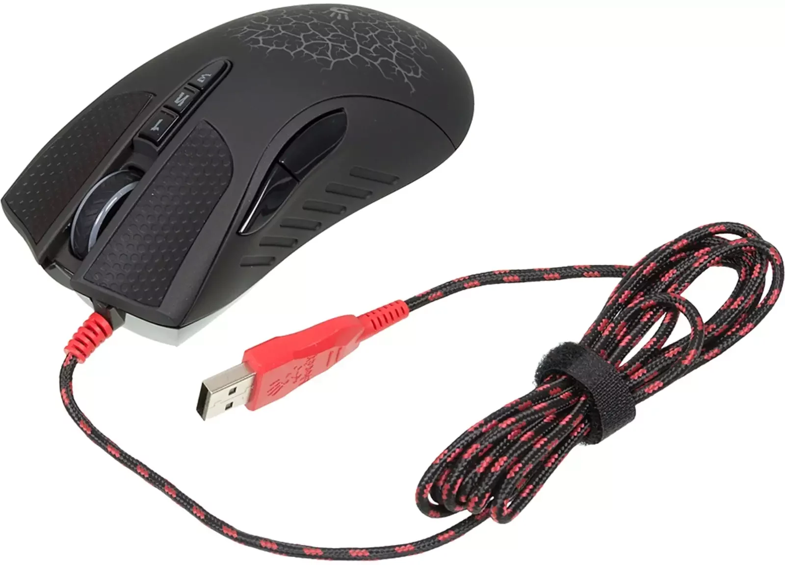 Мышь проводная A4Tech Bloody A90 черный, 6200 dpi, USB, кнопки - 8
