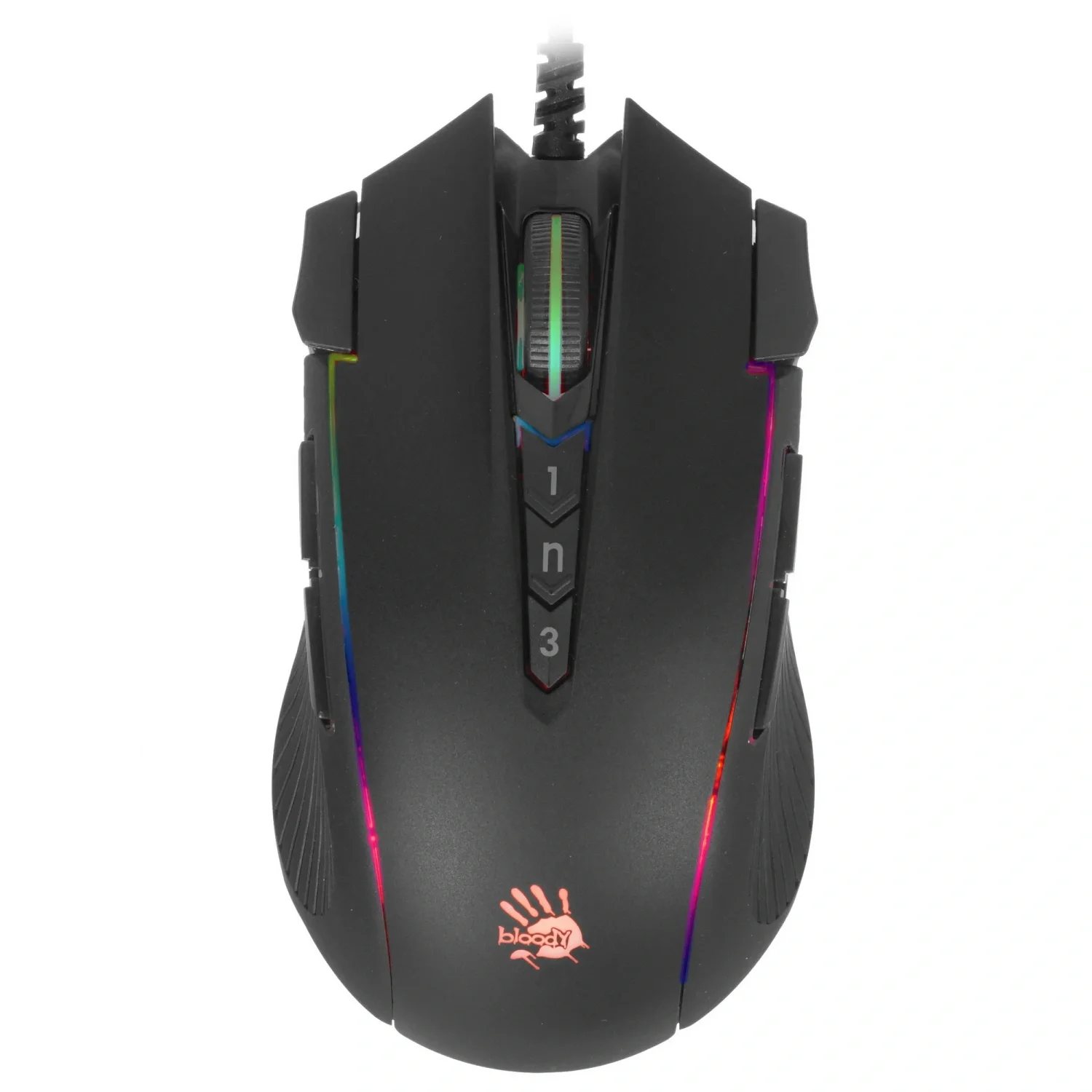 Мышь проводная A4Tech Bloody J90s черный, 8000 dpi, USB, кнопки - 12