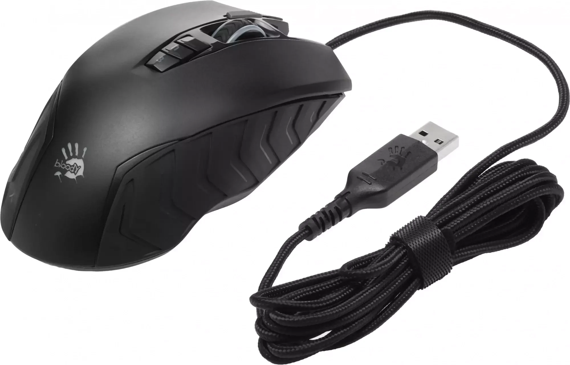 Мышь проводная A4Tech Bloody J95s серый, 8000 dpi, USB, кнопки - 9