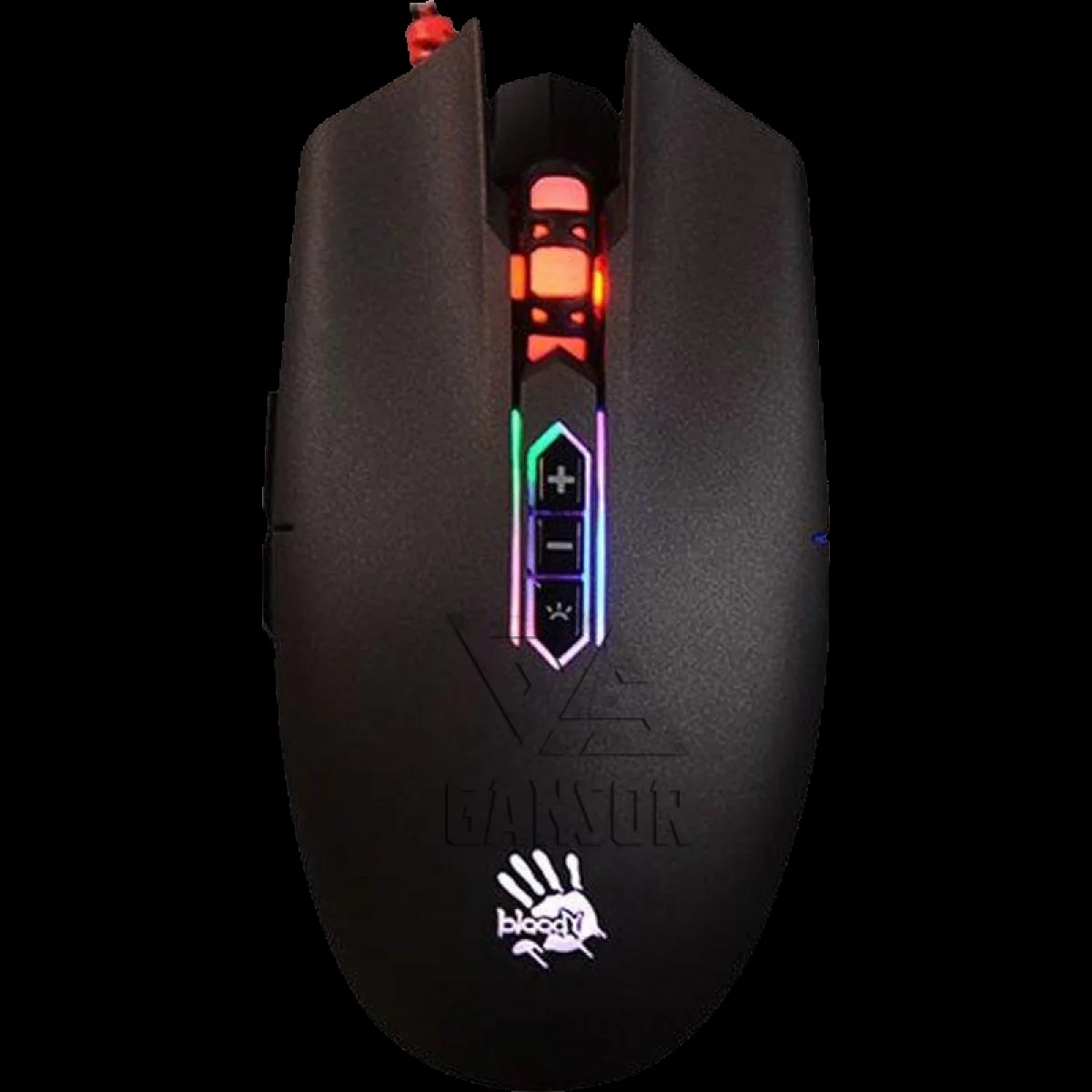 Мышь проводная A4Tech Bloody Q80 черный, 3200 dpi, USB, кнопки - 8