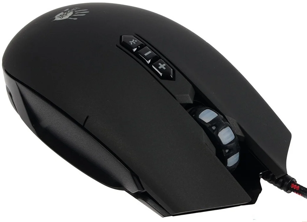 Мышь проводная A4Tech Bloody Q80 черный, 3200 dpi, USB, кнопки - 8