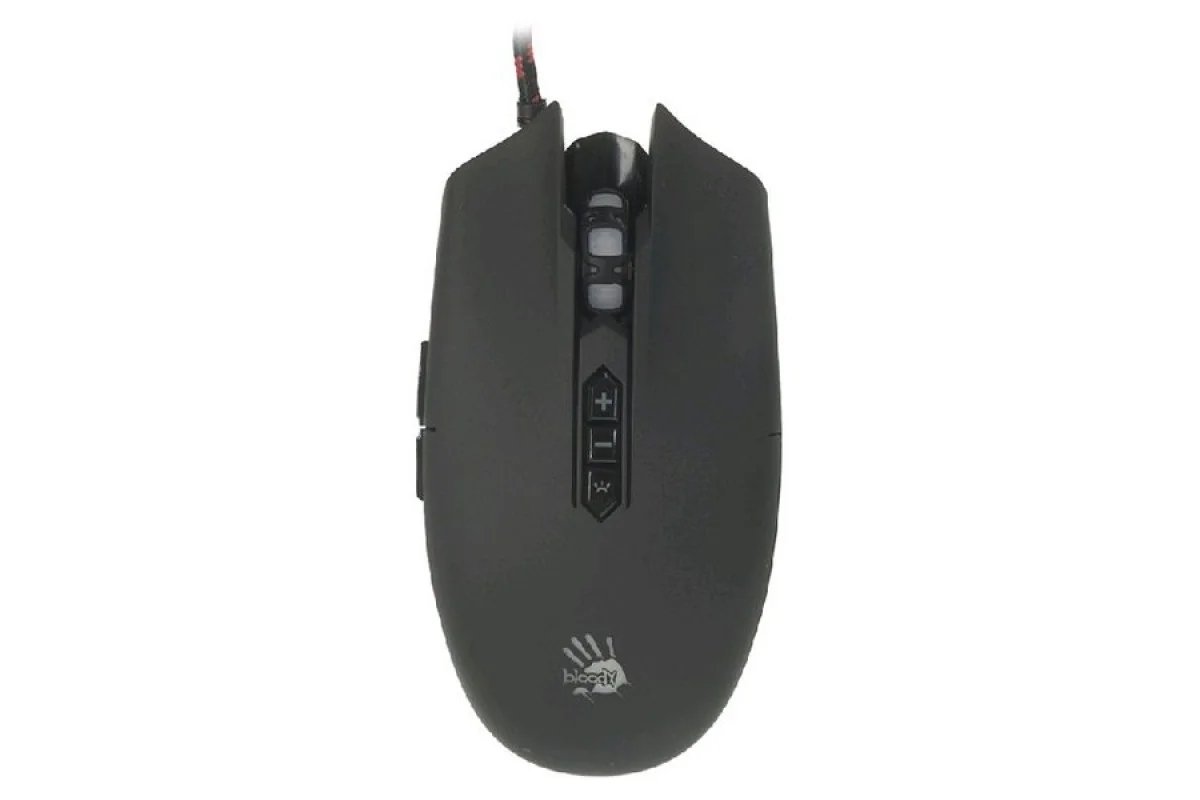 Мышь проводная A4Tech Bloody Q80 черный, 3200 dpi, USB, кнопки - 8