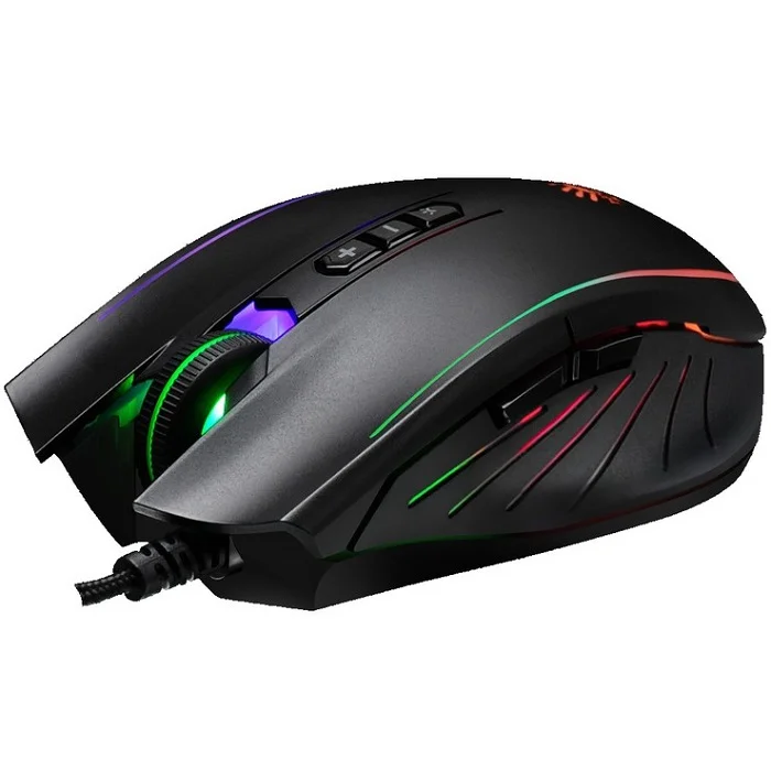 Мышь проводная A4Tech Bloody Q81 черный, 3200 dpi, USB, кнопки - 8