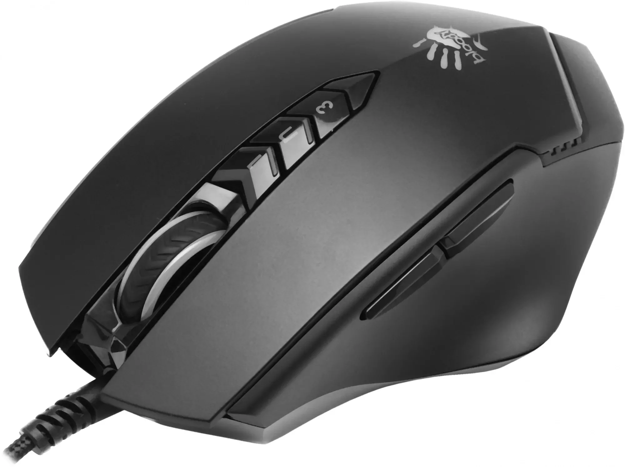 Мышь проводная A4Tech Bloody V8M Max черный, 12000 dpi, USB, кнопки - 10