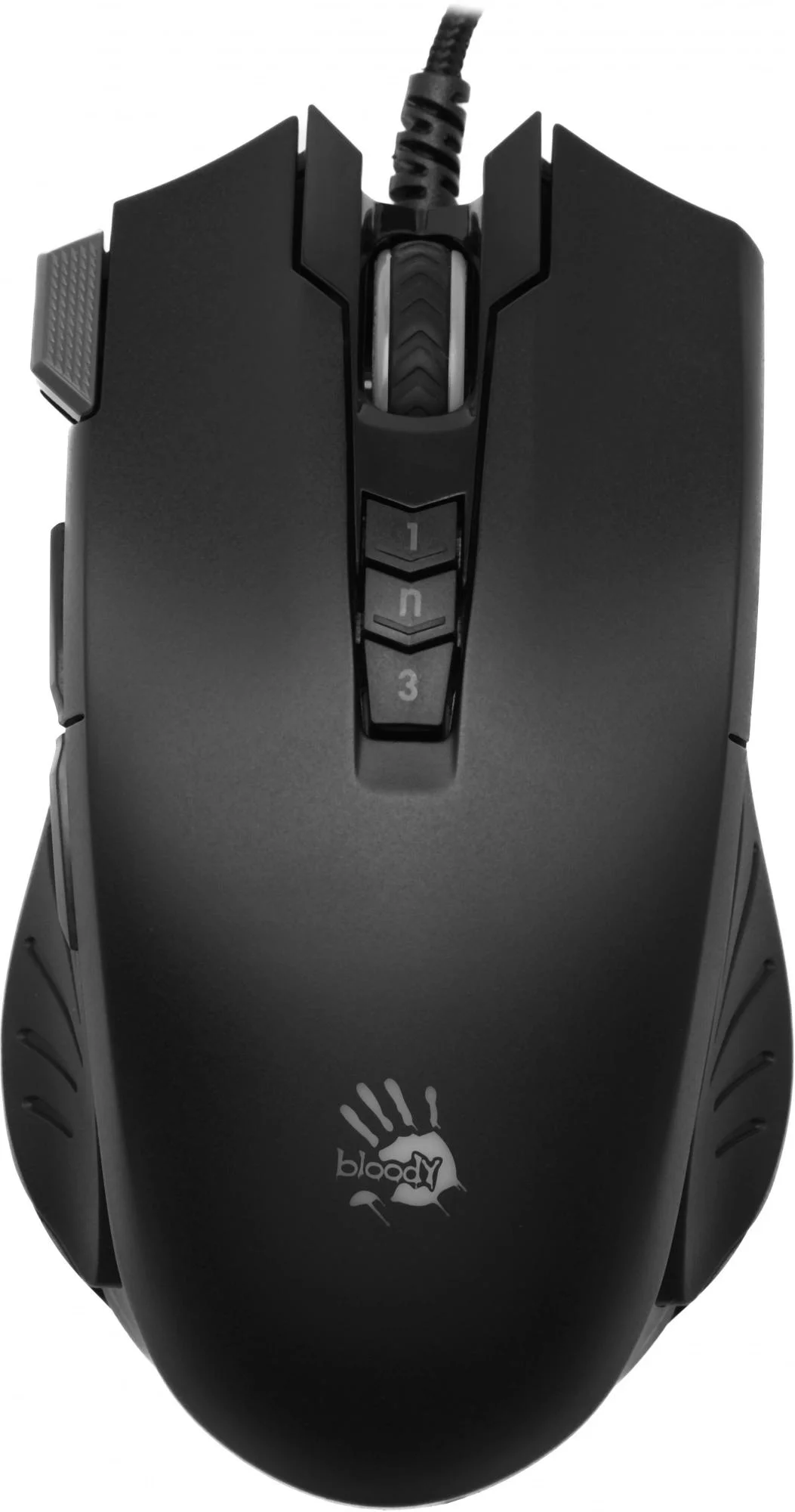 Мышь проводная A4Tech Bloody V9M черный, 4000 dpi, USB, кнопки - 9
