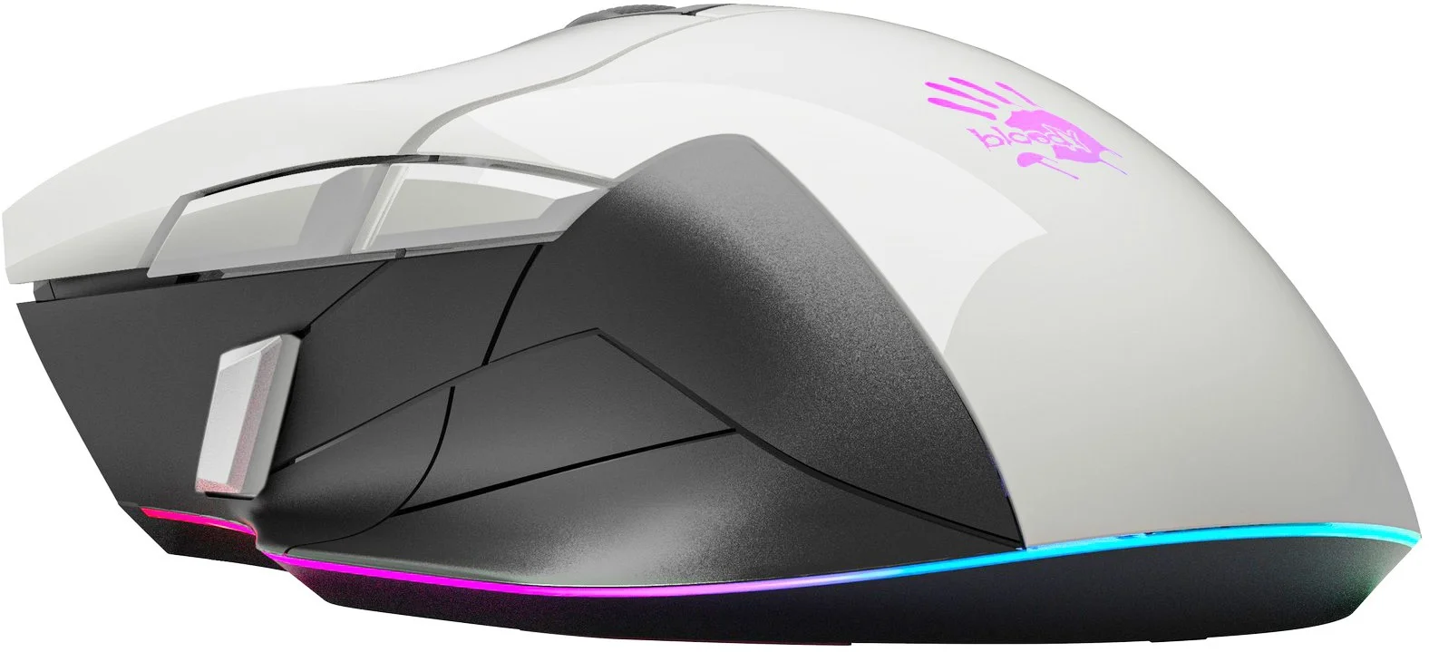 Мышь проводная A4Tech Bloody W70 Max белый, 10000 dpi, USB, кнопки - 9