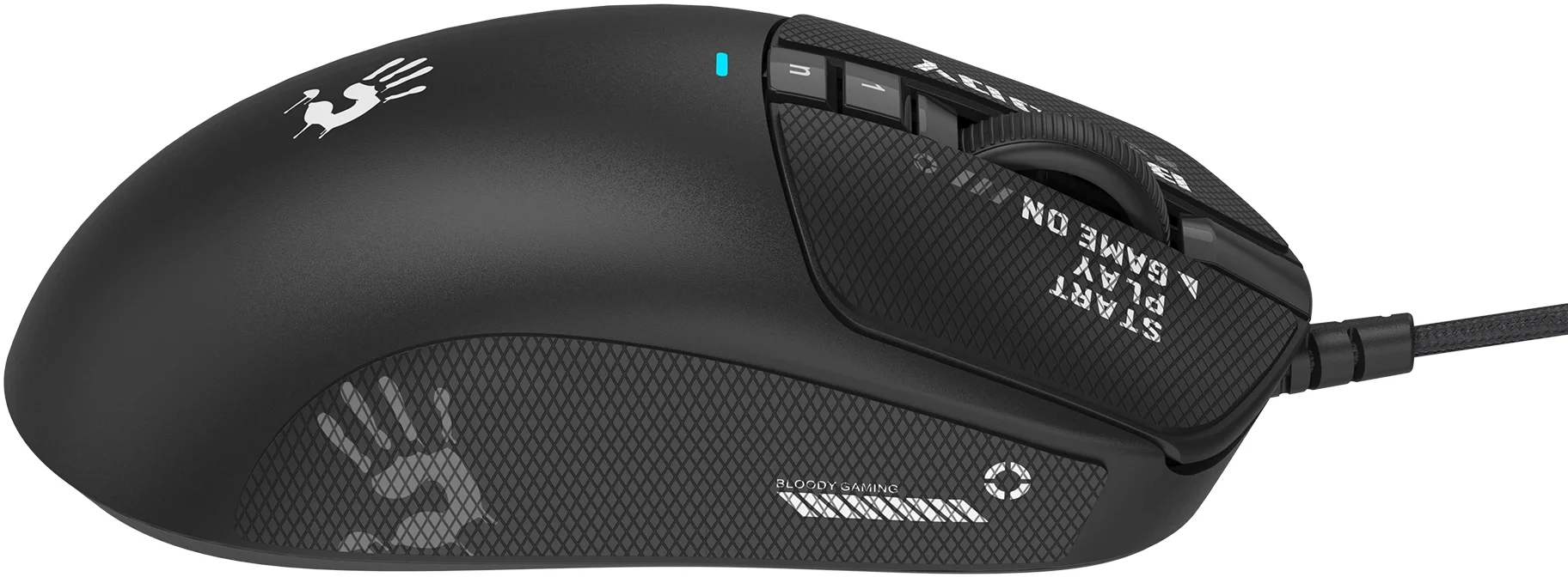 Мышь проводная A4Tech Bloody W72 Ultra черный, 20000 dpi, USB, кнопки - 7