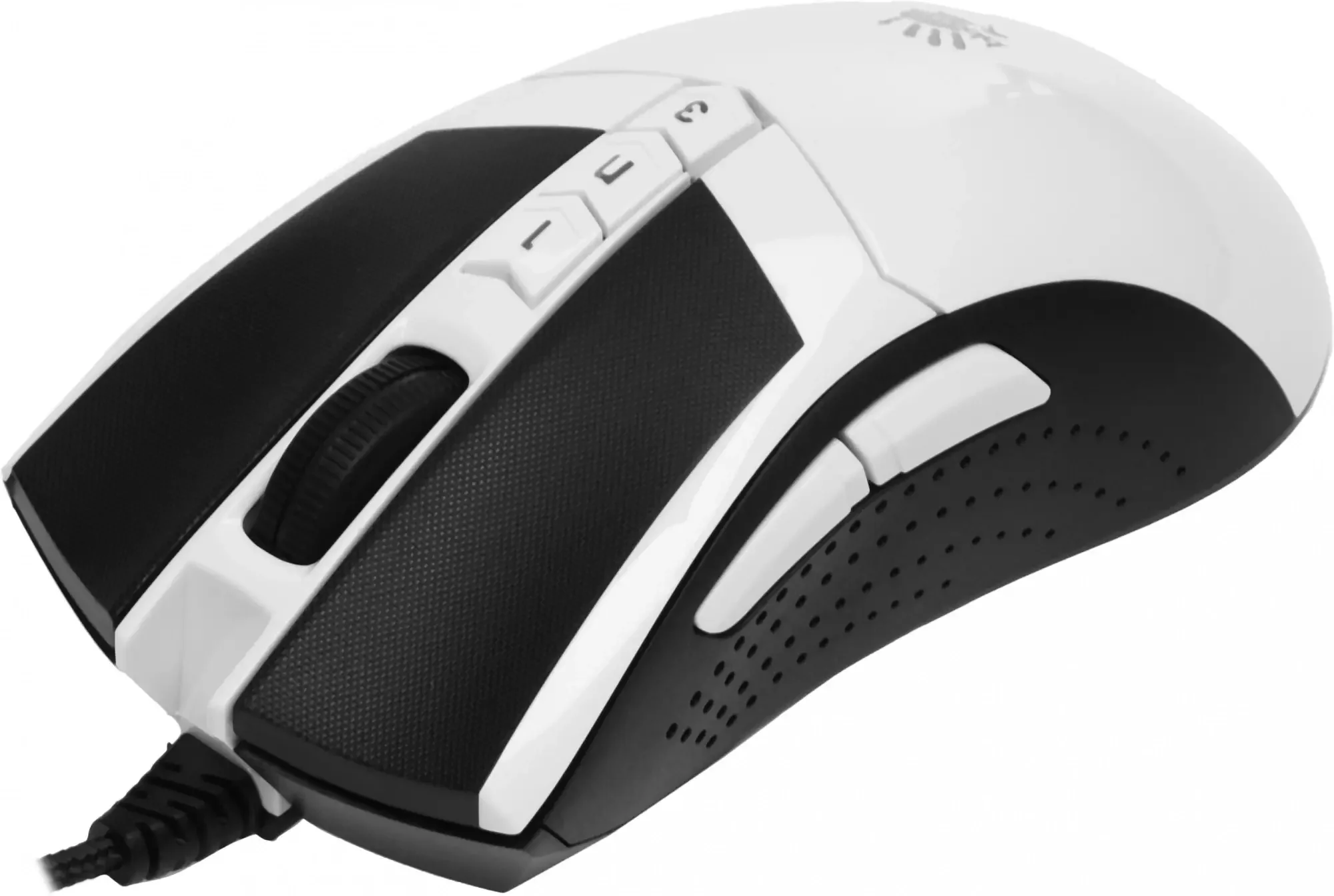 Мышь проводная A4Tech Bloody W90 Max белый/черный, 10000 dpi, USB, кнопки - 10