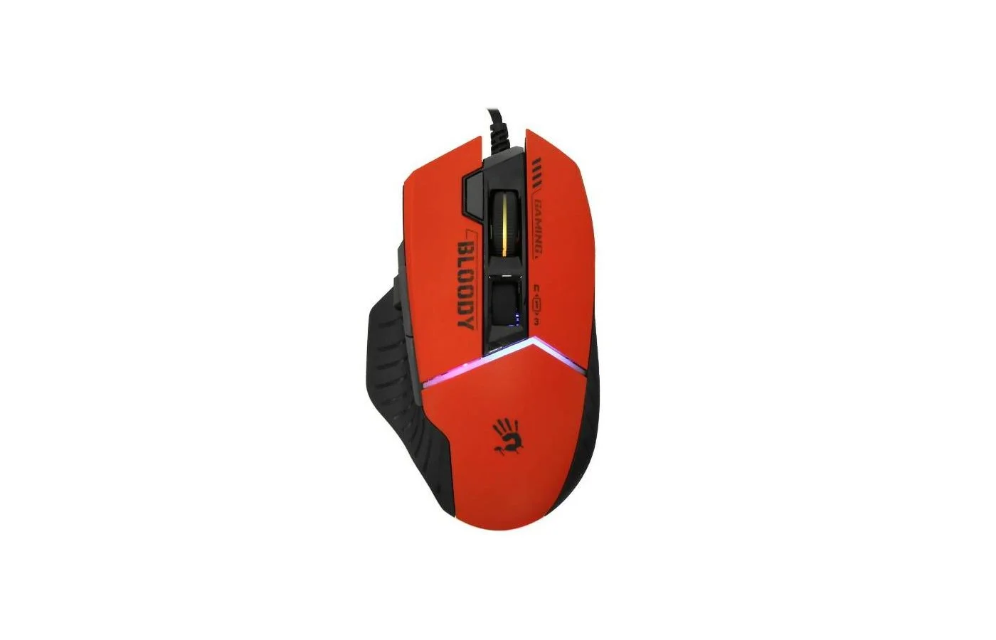 Мышь проводная A4Tech Bloody W95 Max Sports красный/черный оптическая (12000dpi) USB (10but)