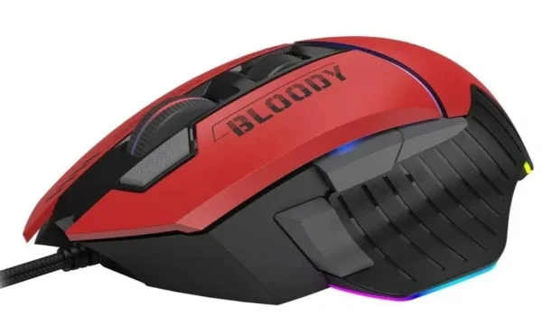 Мышь проводная A4Tech Bloody W95 Max Sports красный/черный оптическая (12000dpi) USB (10but)
