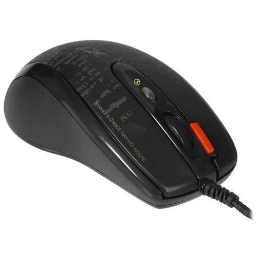Мышь проводная A4Tech F5 черный, 3000 dpi, USB, кнопки - 7