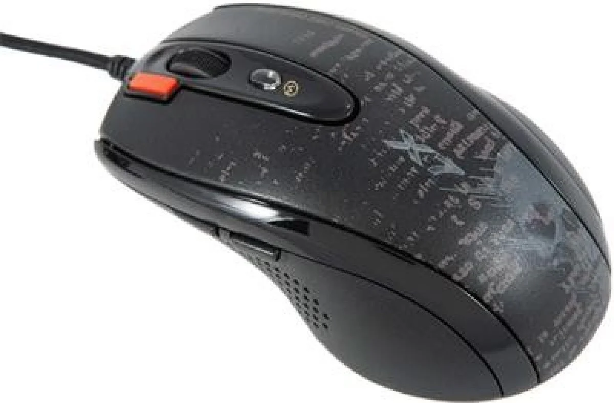 Мышь проводная A4Tech F5 черный, 3000 dpi, USB, кнопки - 7