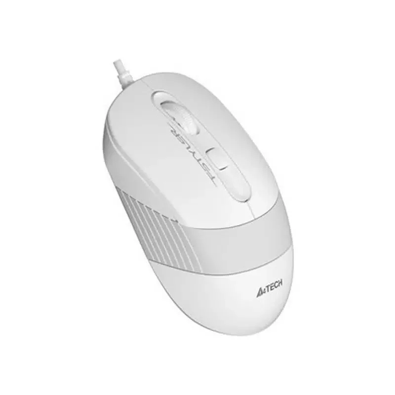 Мышь проводная A4Tech Fstyler FM10 белый/серый, 1600 dpi, USB, кнопки - 4