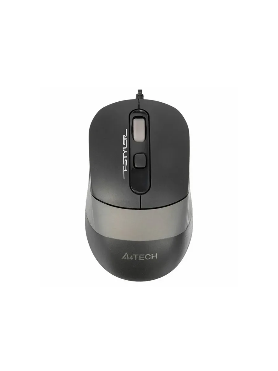 Мышь проводная A4Tech Fstyler FM10 черный/серый, 1600 dpi, USB, кнопки - 4