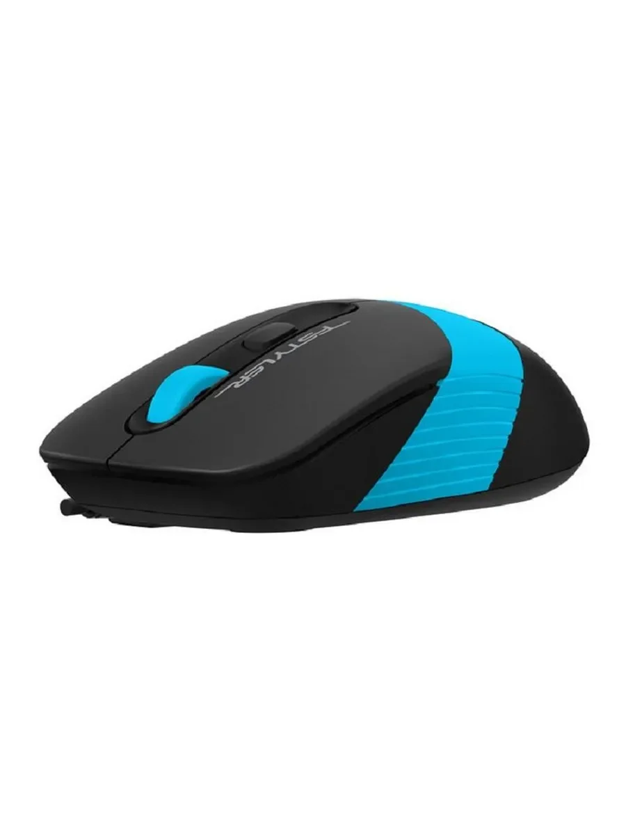 Мышь проводная A4Tech Fstyler FM10 черный/синий, 1600 dpi, USB, кнопки - 4