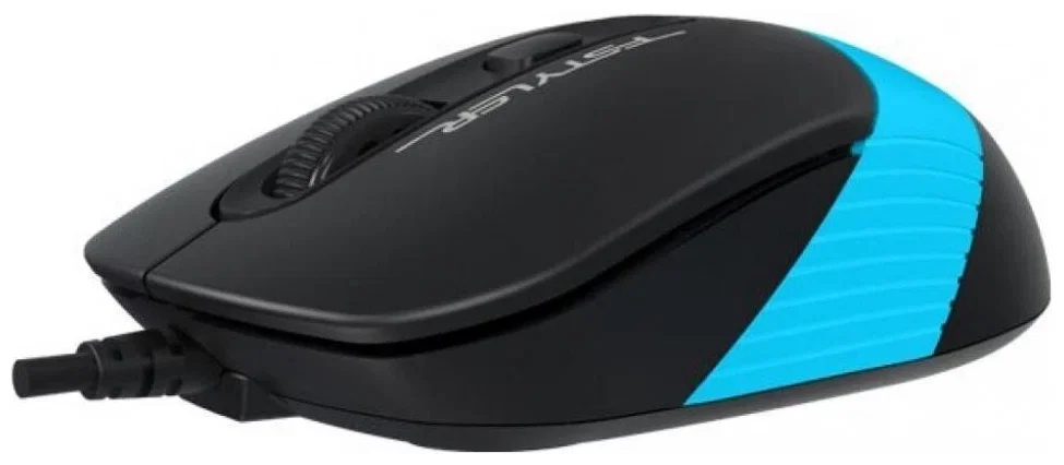Мышь проводная A4Tech Fstyler FM10 черный/синий, 1600 dpi, USB, кнопки - 4