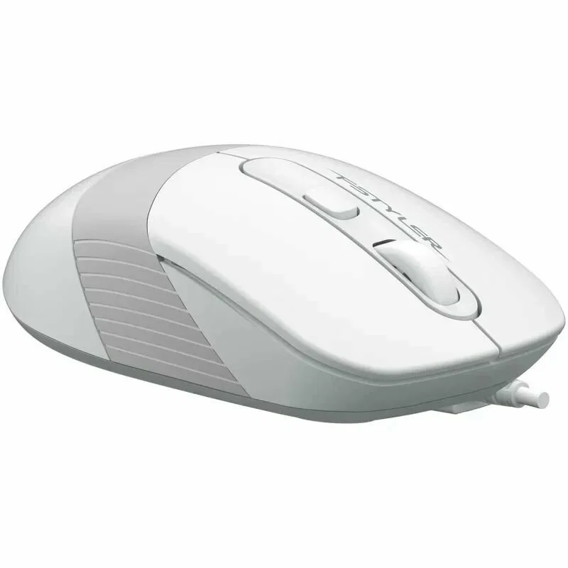 Мышь проводная A4Tech Fstyler FM10S белый/серый, 1600 dpi, USB, кнопки - 4