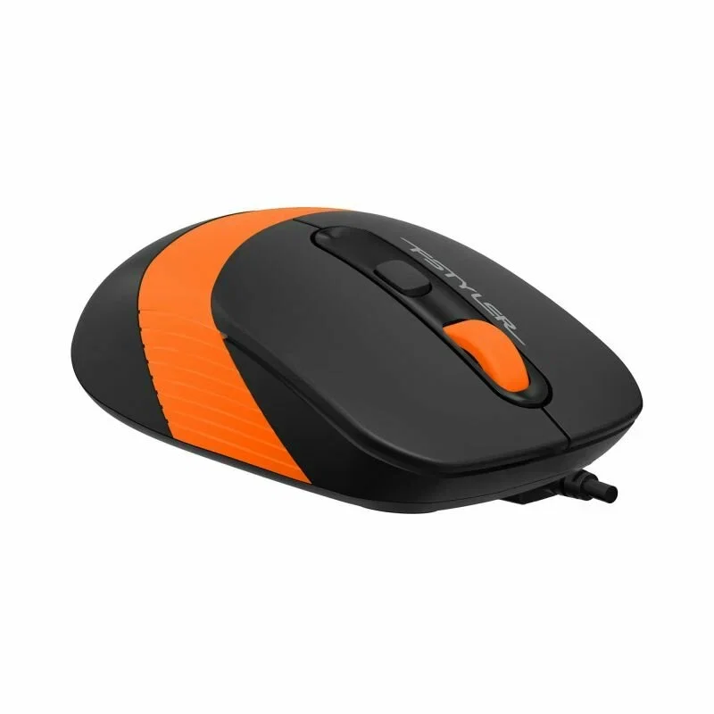 Мышь проводная A4Tech Fstyler FM10S черный/оранжевый, 1600 dpi, USB, кнопки - 4