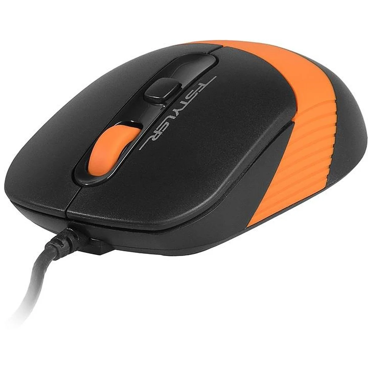 Мышь проводная A4Tech Fstyler FM10S черный/оранжевый, 1600 dpi, USB, кнопки - 4