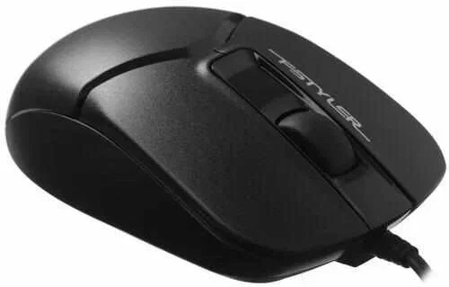 Мышь проводная A4Tech Fstyler FM12 черный, 1200 dpi, USB, кнопки - 3