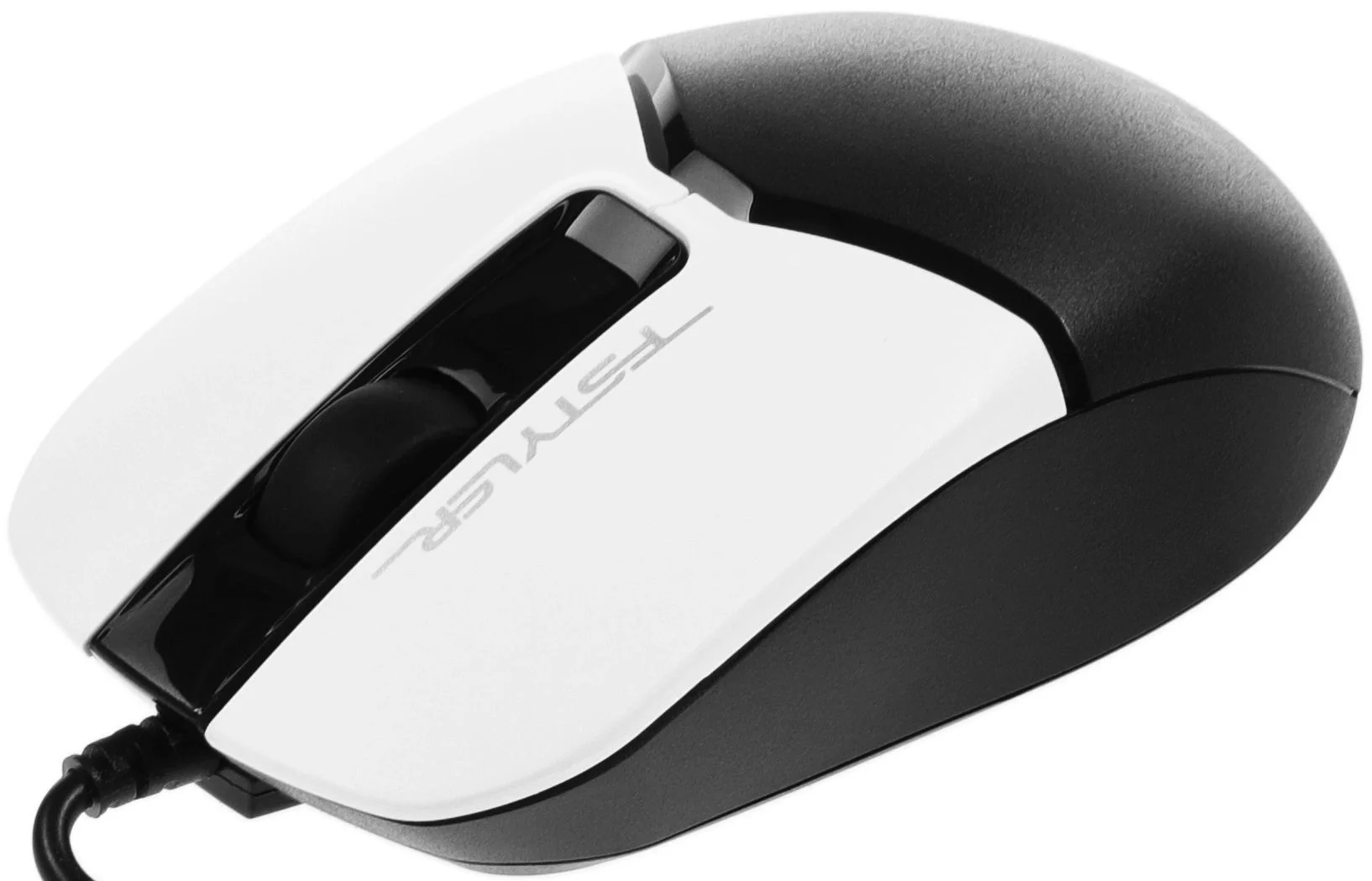 Мышь проводная A4Tech Fstyler FM12S белый/черный, 1200 dpi, USB, кнопки - 3
