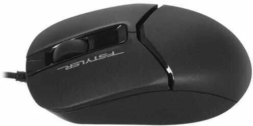 Мышь проводная A4Tech Fstyler FM12S черный, 1200 dpi, USB, кнопки - 3