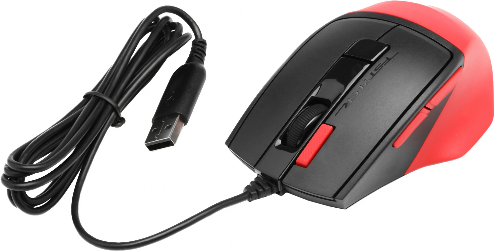 Мышь проводная A4Tech Fstyler FM45S Air красный/черный, 2400 dpi, USB, кнопки - 7