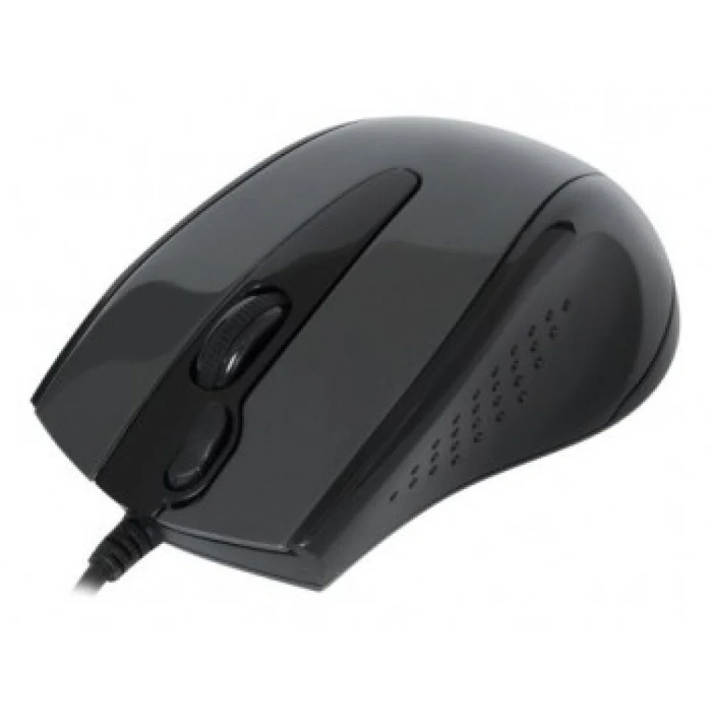 Мышь проводная A4Tech N-500F серый глянец/черный, 1200 dpi, USB, кнопки - 4