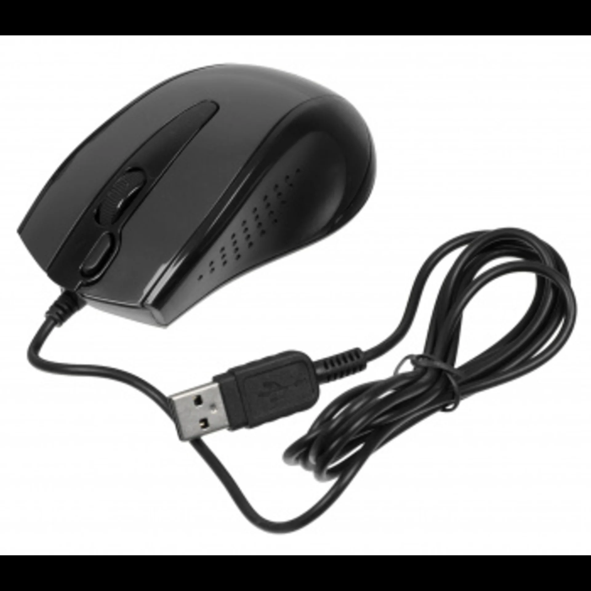 Мышь проводная A4Tech N-500F серый глянец/черный, 1200 dpi, USB, кнопки - 4