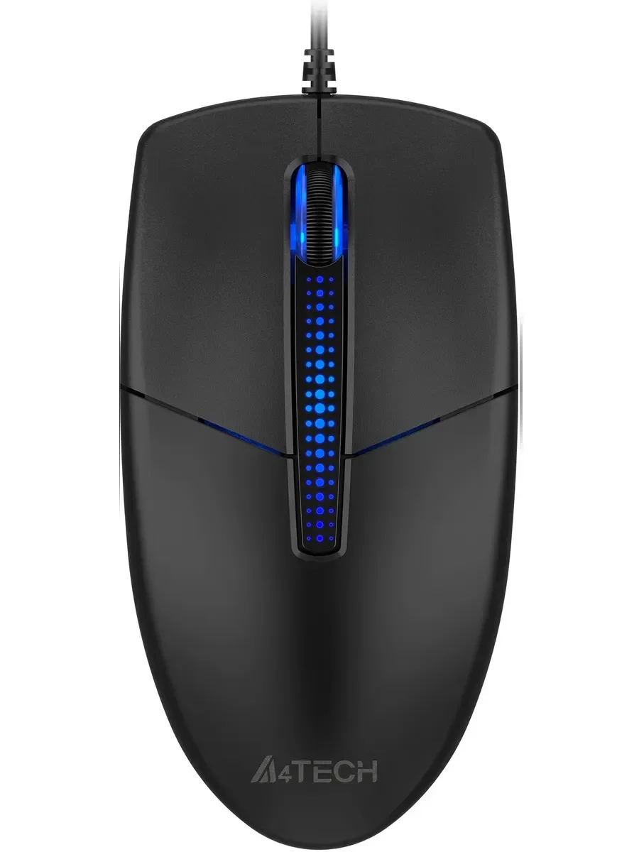 Мышь проводная A4Tech N-530S черный, 1200 dpi, USB, кнопки - 3