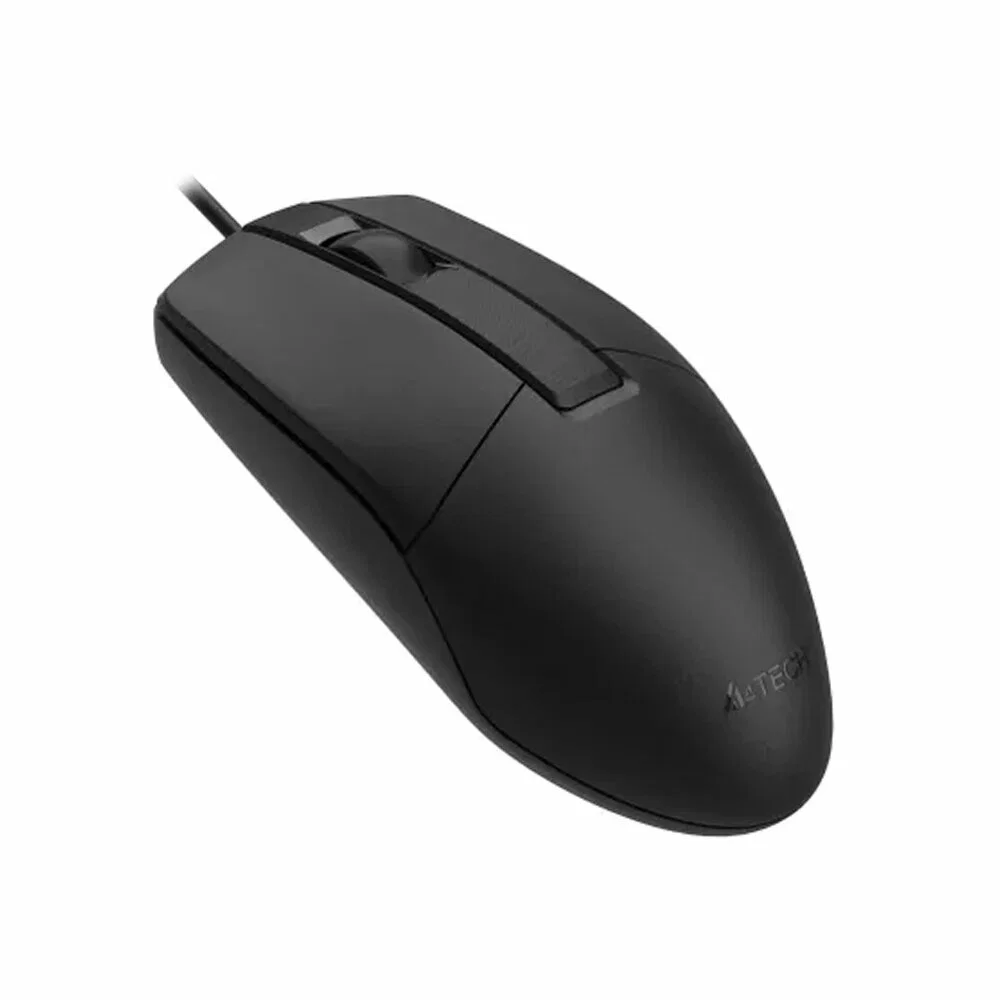 Мышь проводная A4Tech OP-330 черный, 1200 dpi, USB, кнопки - 3