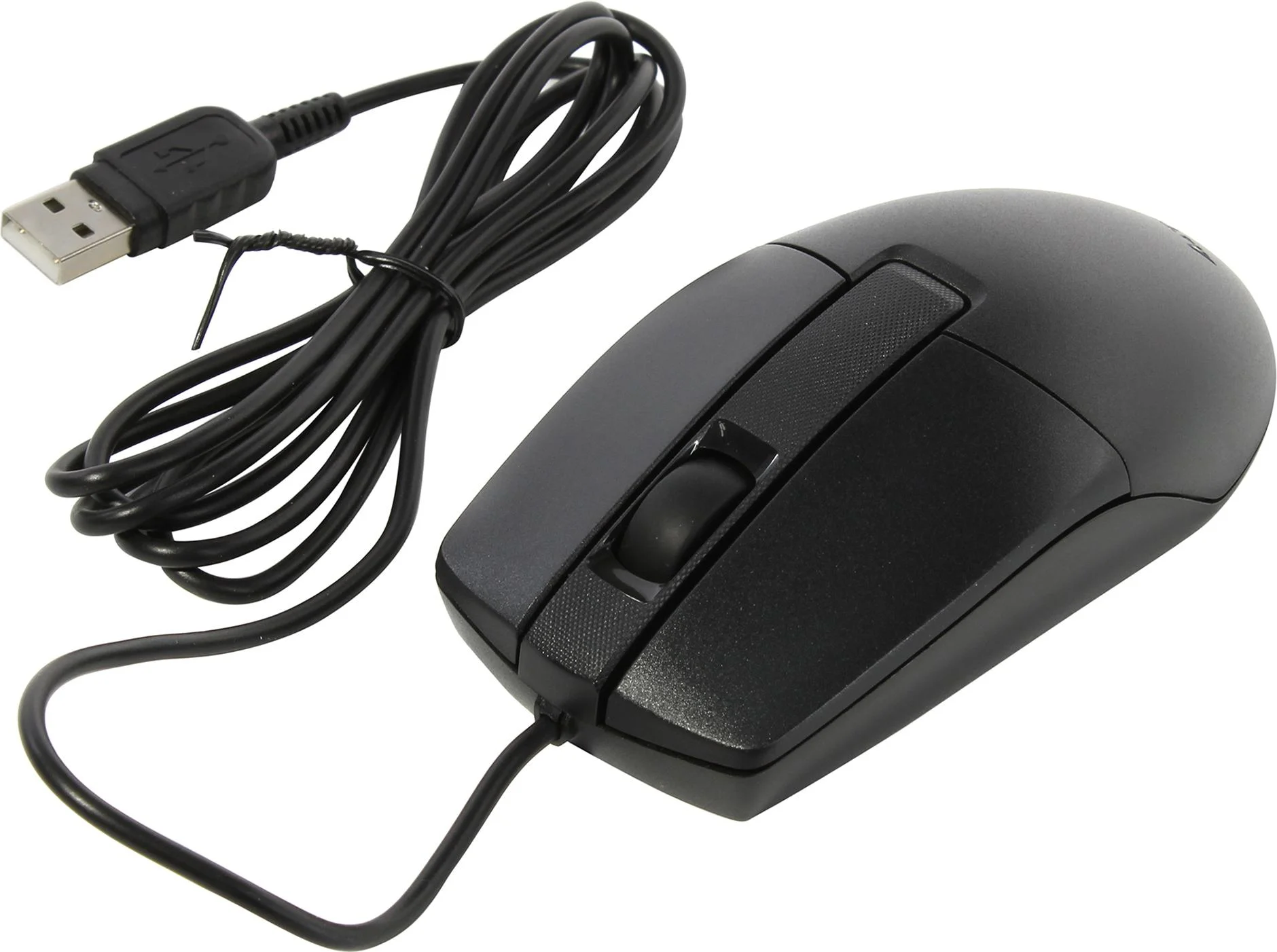Мышь проводная A4Tech OP-330S черный, 1200 dpi, USB, кнопки - 3