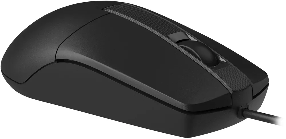 Мышь проводная A4Tech OP-335S черный, 1200 dpi, USB, кнопки - 3