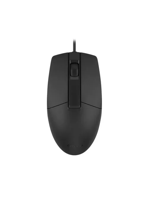 Мышь проводная A4Tech OP-335S черный, 1200 dpi, USB, кнопки - 3