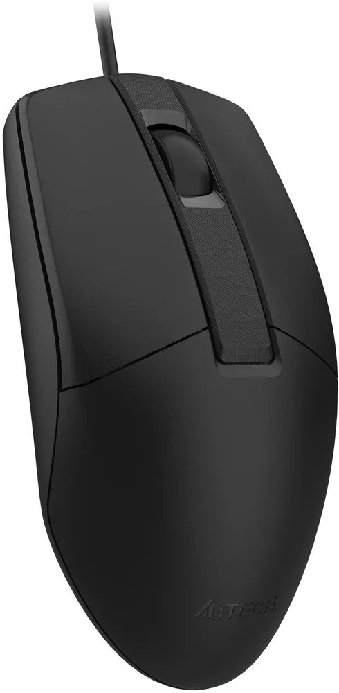 Мышь проводная A4Tech OP-335S черный, 1200 dpi, USB, кнопки - 3