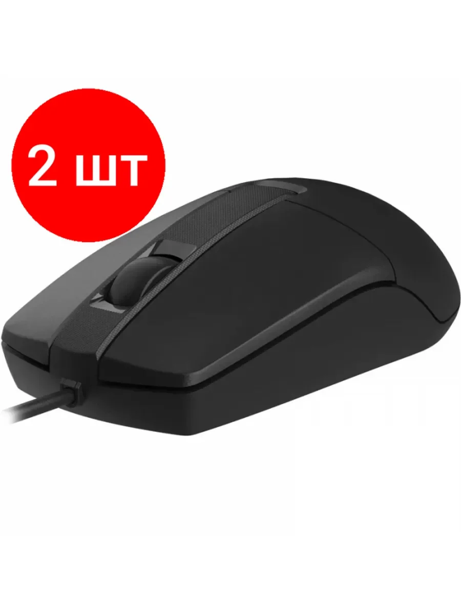 Мышь проводная A4Tech OP-335S черный, 1200 dpi, USB, кнопки - 3