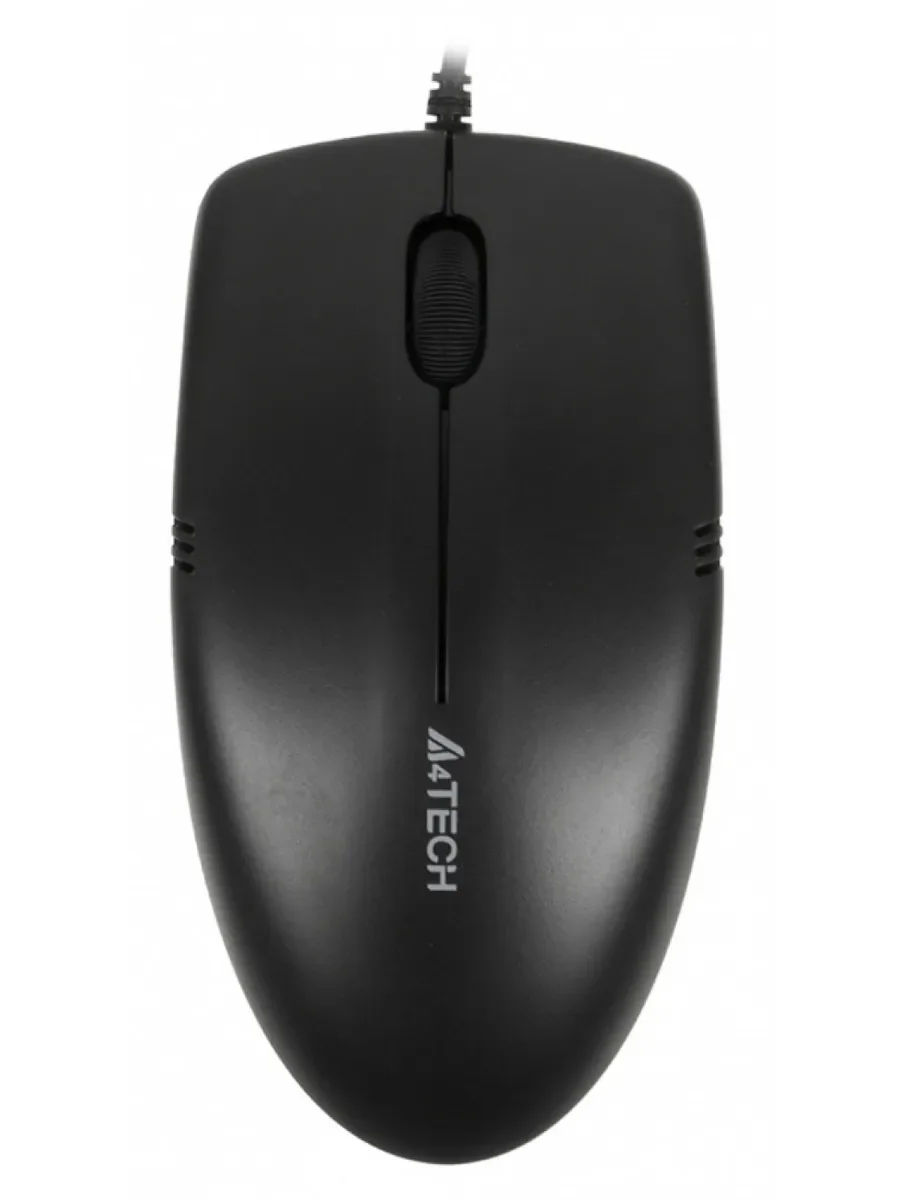 Мышь проводная A4Tech OP-530NU черный, 1200 dpi, USB, кнопки - 3
