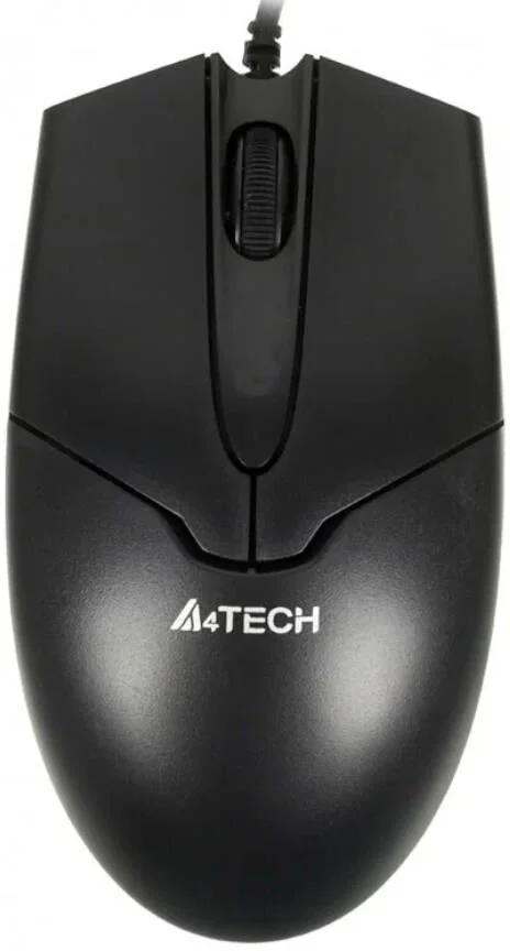 Мышь проводная A4Tech OP-550NU черный, 1000 dpi, USB, кнопки - 3