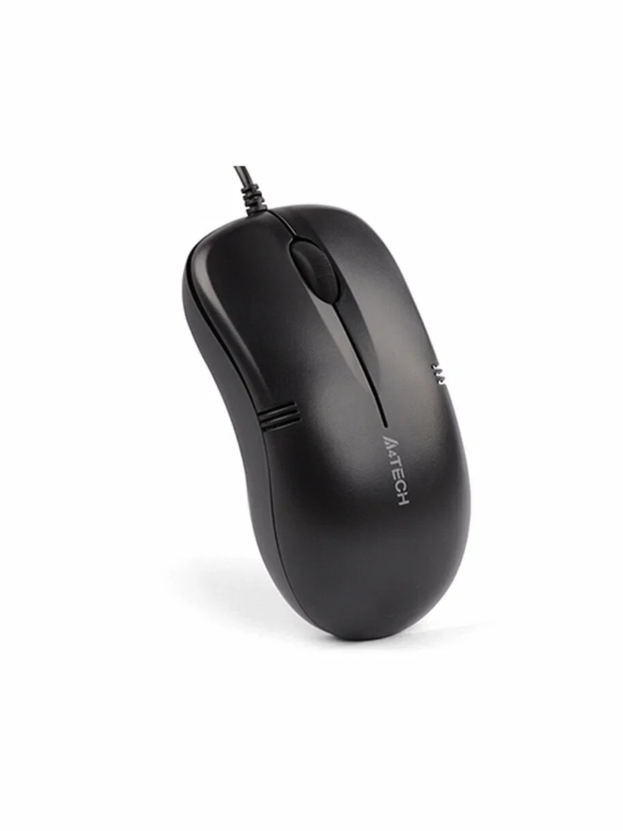 Мышь проводная A4Tech OP-560NU черный, 1200 dpi, USB, кнопки - 3