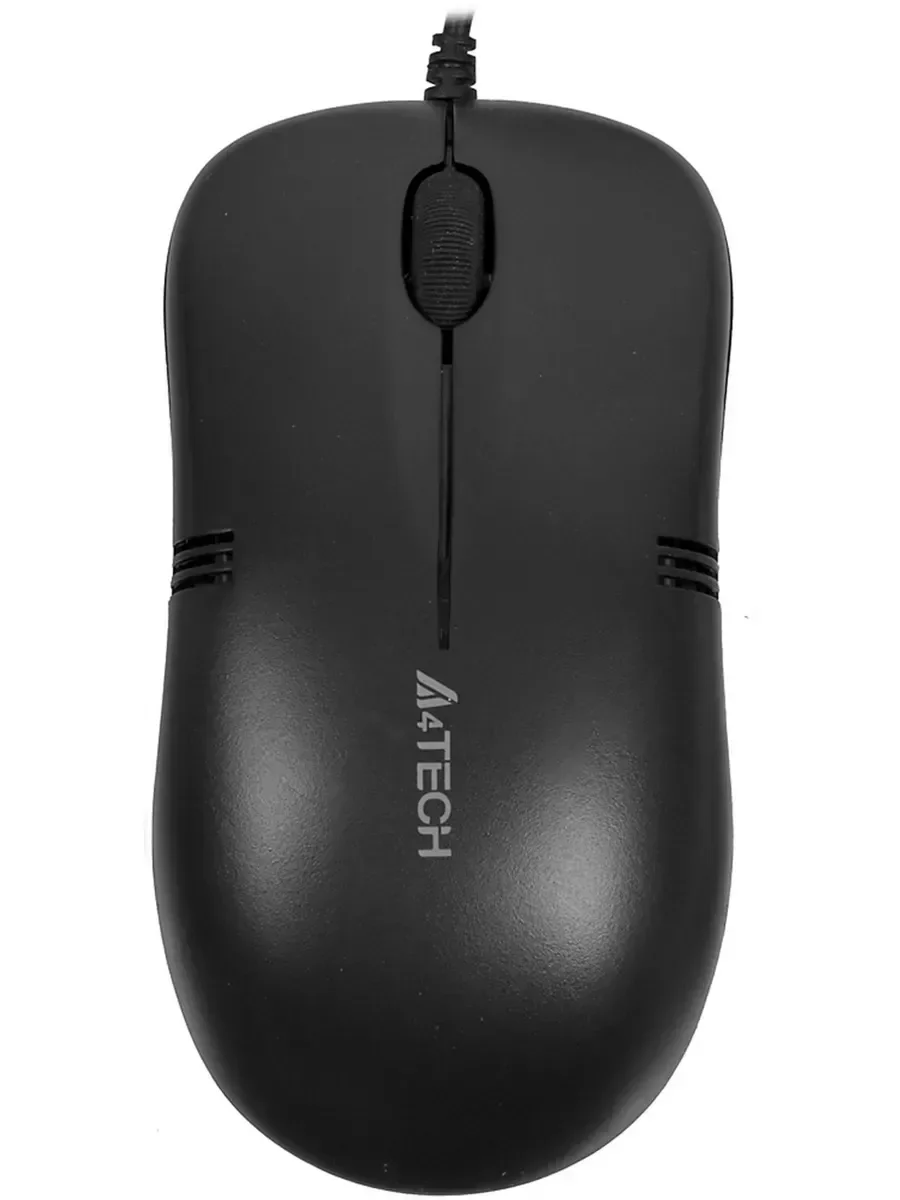 Мышь проводная A4Tech OP-560NU черный, 1200 dpi, USB, кнопки - 3