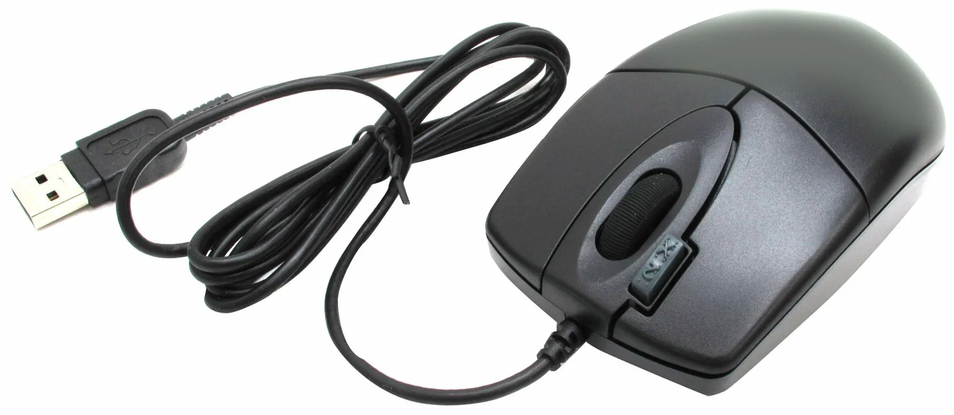 Мышь проводная A4Tech OP-620D черный, 1000 dpi, USB, кнопки - 4
