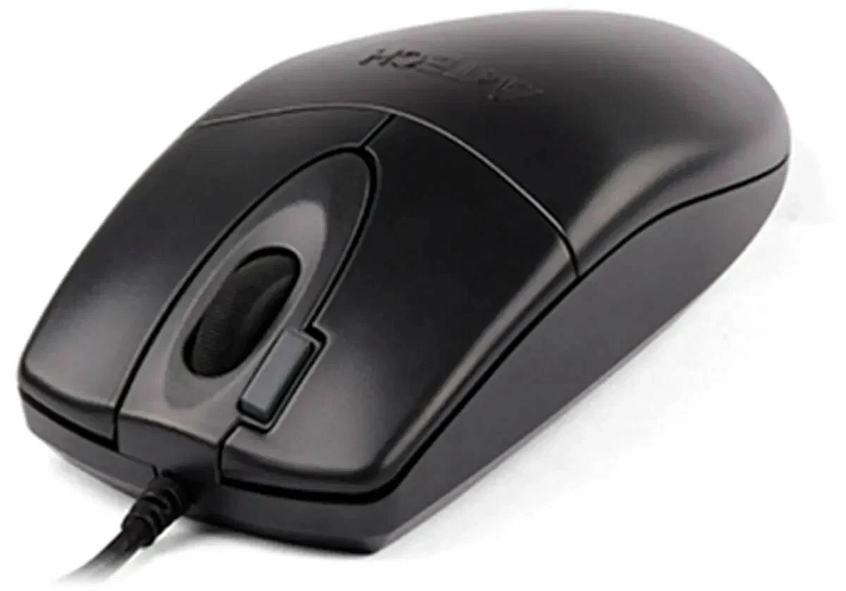 Мышь проводная A4Tech OP-620DS черный, 1000 dpi, USB, кнопки - 4