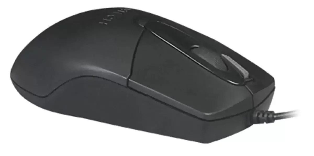 Мышь проводная A4Tech OP-730D черный, 1200 dpi, USB, кнопки - 4